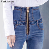 2019 Winter woman's jeans with high waist jeans woman mom jeans women's jeans for women jean femme Plus size 5XL 6XL black