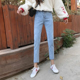 Cheap wholesale 2019 new autumn winter Hot selling women's fashion casual  Denim Pants MP154