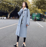 Fdfklak Fashion korean slim long winter coat women wool coats female cashmere jacket autumn women's jackets  manteau femme new