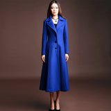 KMETRAM 2019 Fashion Winter Long Women's Wool Coat Cashmere Coat Female Turn-down Collar Wool Women Coat Manteau Femme HH250