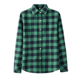 Women's Shirt 2019 New Fashion Female Classic Style Blouses Long Sleeve Flannel Plaid Shirt Casual Plus Size Office Tops Blusas