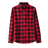 Women's Shirt 2019 New Fashion Female Classic Style Blouses Long Sleeve Flannel Plaid Shirt Casual Plus Size Office Tops Blusas