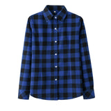 Women's Shirt 2019 New Fashion Female Classic Style Blouses Long Sleeve Flannel Plaid Shirt Casual Plus Size Office Tops Blusas