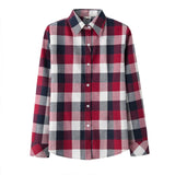Women's Shirt 2019 New Fashion Female Classic Style Blouses Long Sleeve Flannel Plaid Shirt Casual Plus Size Office Tops Blusas