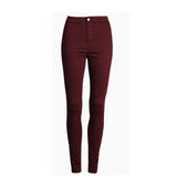 Fashion Slim Jeans Women Femme Female 2019 White Jeans With High Waist Tight Jeans Women's Candy Color New Pants Women Trousers