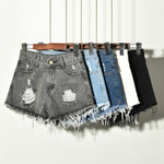 New Arrival Casual Summer Hole Tassel Denim Casual Women Shorts  Plus Size Sexy Fashion Women's Jeans Shorts