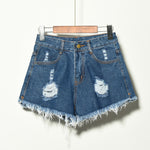 New Arrival Casual Summer Hole Tassel Denim Casual Women Shorts  Plus Size Sexy Fashion Women's Jeans Shorts