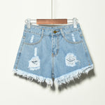 New Arrival Casual Summer Hole Tassel Denim Casual Women Shorts  Plus Size Sexy Fashion Women's Jeans Shorts