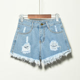 New Arrival Casual Summer Hole Tassel Denim Casual Women Shorts  Plus Size Sexy Fashion Women's Jeans Shorts