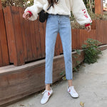 Cheap wholesale 2019 new autumn winter Hot selling women's fashion casual  Denim Pants MP154
