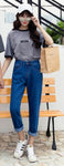 Harem Jeans Pants Vintage High Waist Jeans Casual Loose Woman Boyfriends Women's Jeans Full Length Mom Jeans Cowboy Denim Pants