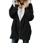 Women's Jacket Winter Coat Women Cardigan Ladies Warm Jumper Fleece Faux Fur Coat Hoodie Outwear Manteau Femme Plus Size 4XL