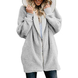 Women's Jacket Winter Coat Women Cardigan Ladies Warm Jumper Fleece Faux Fur Coat Hoodie Outwear Manteau Femme Plus Size 4XL