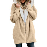 Women's Jacket Winter Coat Women Cardigan Ladies Warm Jumper Fleece Faux Fur Coat Hoodie Outwear Manteau Femme Plus Size 4XL