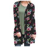 Women's Coat 2019Top New Hot Women's Winter Fashion Casual Printed Cardigan Thin Coat Top Blouse For Manteau Femme Hiver