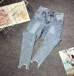 Cheap wholesale 2019 new Spring Autumn Hot selling women's fashion casual  Denim Pants XC2
