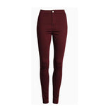 Fashion Slim Jeans Women Femme Female 2019 White Jeans With High Waist Tight Jeans Women's Candy Color New Pants Women Trousers